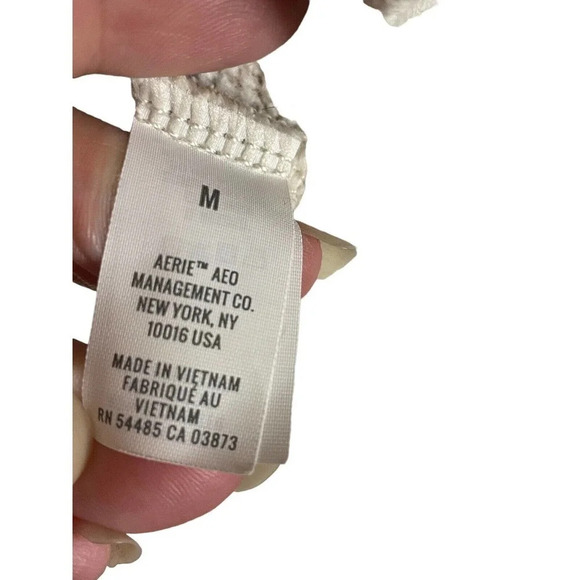 Aerie Women’s Fun Leopard Print Crew Neck Sweater Pink Beige Size Medium - Picture 3 of 8